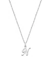 Tiny Blessings Kids' Girls' Sterling Silver Initial 13-14 Necklace - Children In Silver - N