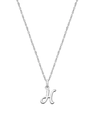 Tiny Blessings Girls' Sterling Silver Initial 13-14 Necklace - Children In Silver - H