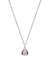 Tiny Blessings Girls' Sterling Silver Love Bug 13-14 Necklace - Children In Sterling Silver