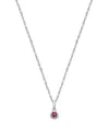Tiny Blessings Kids' Girls' Sterling Silver Tb Birthstone 13-14 Necklace - Children In February