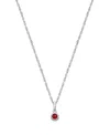 Tiny Blessings Kids' Girls' Sterling Silver Tb Birthstone 13-14 Necklace - Children In July