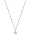 Tiny Blessings Kids' Girls' Sterling Silver Tb Birthstone 13-14 Necklace - Children In March