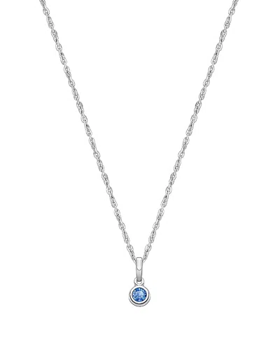 Tiny Blessings Kids' Girls' Sterling Silver Tb Birthstone 13-14 Necklace - Children In September