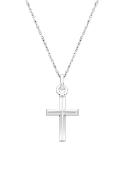 Tiny Blessings Kids'  Sterling Silver Holy Cross 12-14" Necklace In Brown