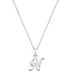 Tiny Blessings Girls' Sterling Silver Initial 13-14 Necklace - Children In Brown