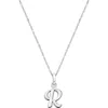 Tiny Blessings Girls' Sterling Silver Initial 13-14 Necklace - Children In Metallic
