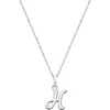 Tiny Blessings Sterling Silver Initial 12-14" Necklace In Metallic