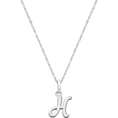 Tiny Blessings Kids'  Sterling Silver Initial 12-14" Necklace In Metallic