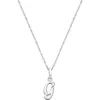 Tiny Blessings Kids'  Sterling Silver Initial 12-14" Necklace In Metallic