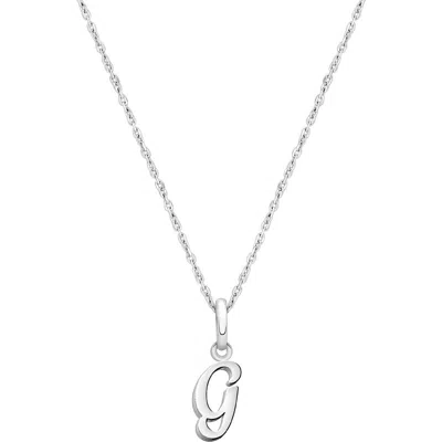 Tiny Blessings Kids'  Sterling Silver Initial 12-14" Necklace In Metallic