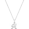 Tiny Blessings Girls' Sterling Silver Initial 13-14 Necklace - Children In Metallic