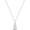 Tiny Blessings Girls' Sterling Silver Initial 13-14 Necklace - Children In Metallic