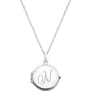Tiny Blessings Girls' Sterling Silver Round Locket & Engraved Initial 14-16 Necklace - Children In Silver