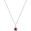 Tiny Blessings Kids'  Sterling Silver Tb® Birthstone 12-14" Necklace In Metallic