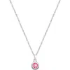 Tiny Blessings Kids'  Sterling Silver Tb® Birthstone 12-14" Necklace In Metallic