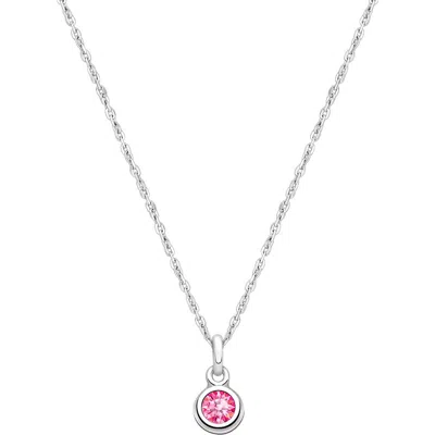 Tiny Blessings Kids'  Sterling Silver Tb® Birthstone 12-14" Necklace In Metallic
