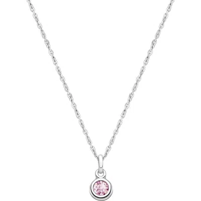 Tiny Blessings Kids'  Sterling Silver Tb® Birthstone 12-14" Necklace In Metallic