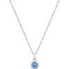 Tiny Blessings Kids'  Sterling Silver Tb® Birthstone 12-14" Necklace In Metallic