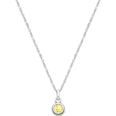 Tiny Blessings Kids'  Sterling Silver Tb® Birthstone 12-14" Necklace In Metallic