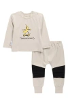 Tiny By Tiny Tribe Cool Banana Pullover & Sweatpants Set In Brown