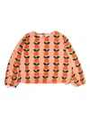 Tiny Cottons Apple-print Drawstring Blouse In Multi