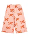 Tiny Cottons Bow-print Jersey Trousers In Pink