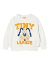 Tiny Cottons Cartoon-dog Sweatshirt In White