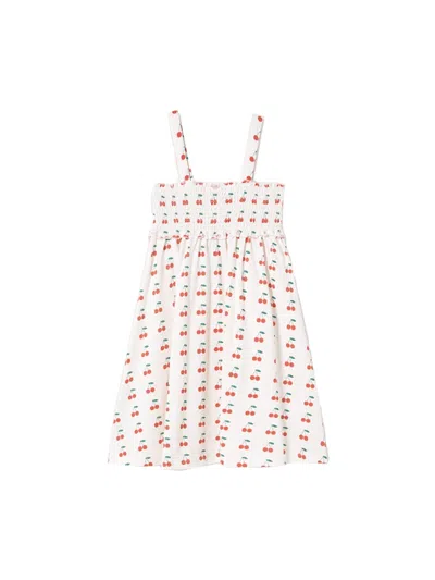 Tiny Cottons Cherries Dress In White