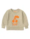 Tiny Cottons Cherry-print Sweatshirt In Green