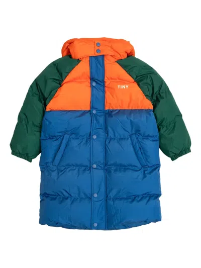 Tiny Cottons Colour-block Hooded Jacket In Animal Print