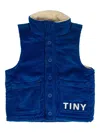 Tiny Cottons Corduroy Button-fastening Waistcoat In Blue