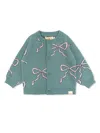 TINY COTTONS CREW-NECK BUTTONED CARDIGAN