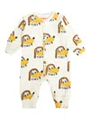 Tiny Cottons Dog-print Buttoned Jumpsuit In White