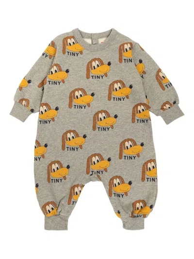 Tiny Cottons Babies' Dog-print Cotton Jumpsuit In Multi