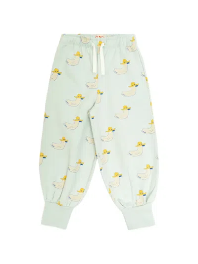 Tiny Cottons Drawstring Track Pants In Green