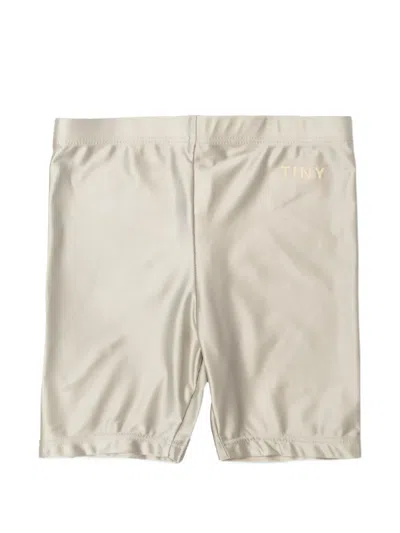 Tiny Cottons Elasticated-waistband Shorts In Silver