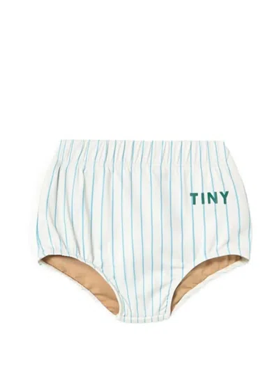 Tiny Cottons Babies' Fine Striped Bloomers In White