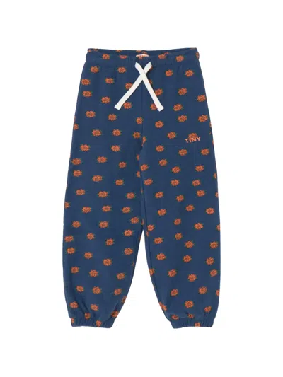 Tiny Cottons Kids' Floral Drawstring Tracksuit Bottoms In Multi