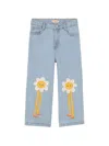 Tiny Cottons Floral Jeans In Blue