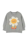 Tiny Cottons Flower Sweatshirt In Gray