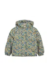 FLOWER-PATTERN PADDED JACKET
