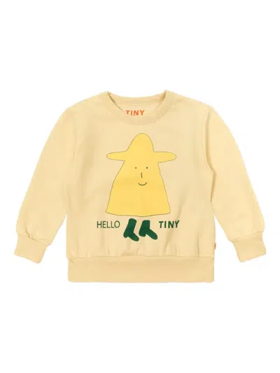 Tiny Cottons Hello Character-print Sweatshirt In Neutral