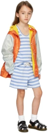 Tiny Cottons Kids Blue Stripes Tank Top In J83 Pale Blue/lilac