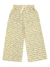 MINI APPLES PRINTED DRAWSTRING TROUSERS