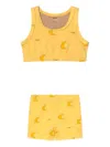 Tiny Cottons Moon-print Set In Yellow