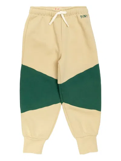 Tiny Cottons Panelled Cotton Trousers In Neutral