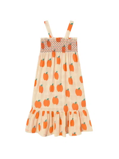 Tiny Cottons Print-detail Ruffled Dress In Neutral