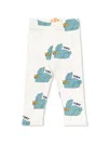 Tiny Cottons Rabbit Print Leggings In 白色