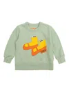 Tiny Cottons Shoe-print Organic-cotton Sweatshirt In Green