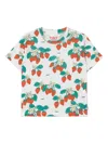 Tiny Cottons Strawberry-print T-shirt In Green